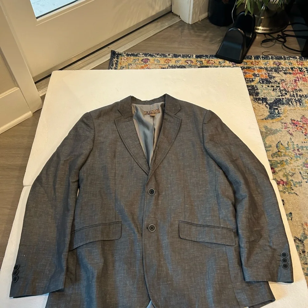 Pronto Uomo gray blazer suit jacket 2 button